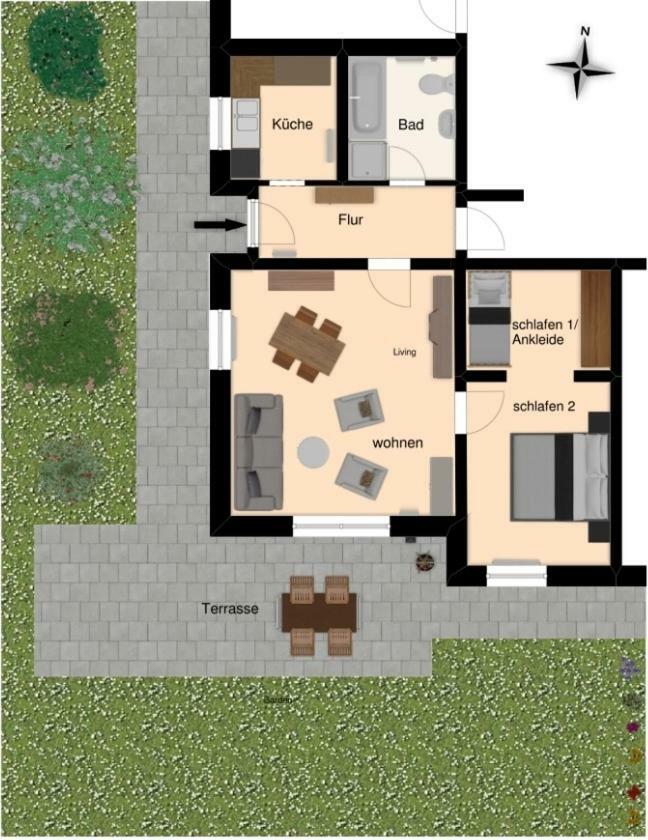 Nette Ferienwohnung Mit Eigenem Eingang Und Sonnenterrasse Idstein Exterior foto